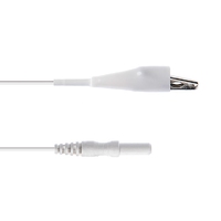 Кабель отведения для мостикового или ушного электрода ЭЭГ                                            — белый, 1 м
